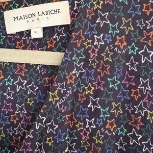 Star print navy Blue Dress